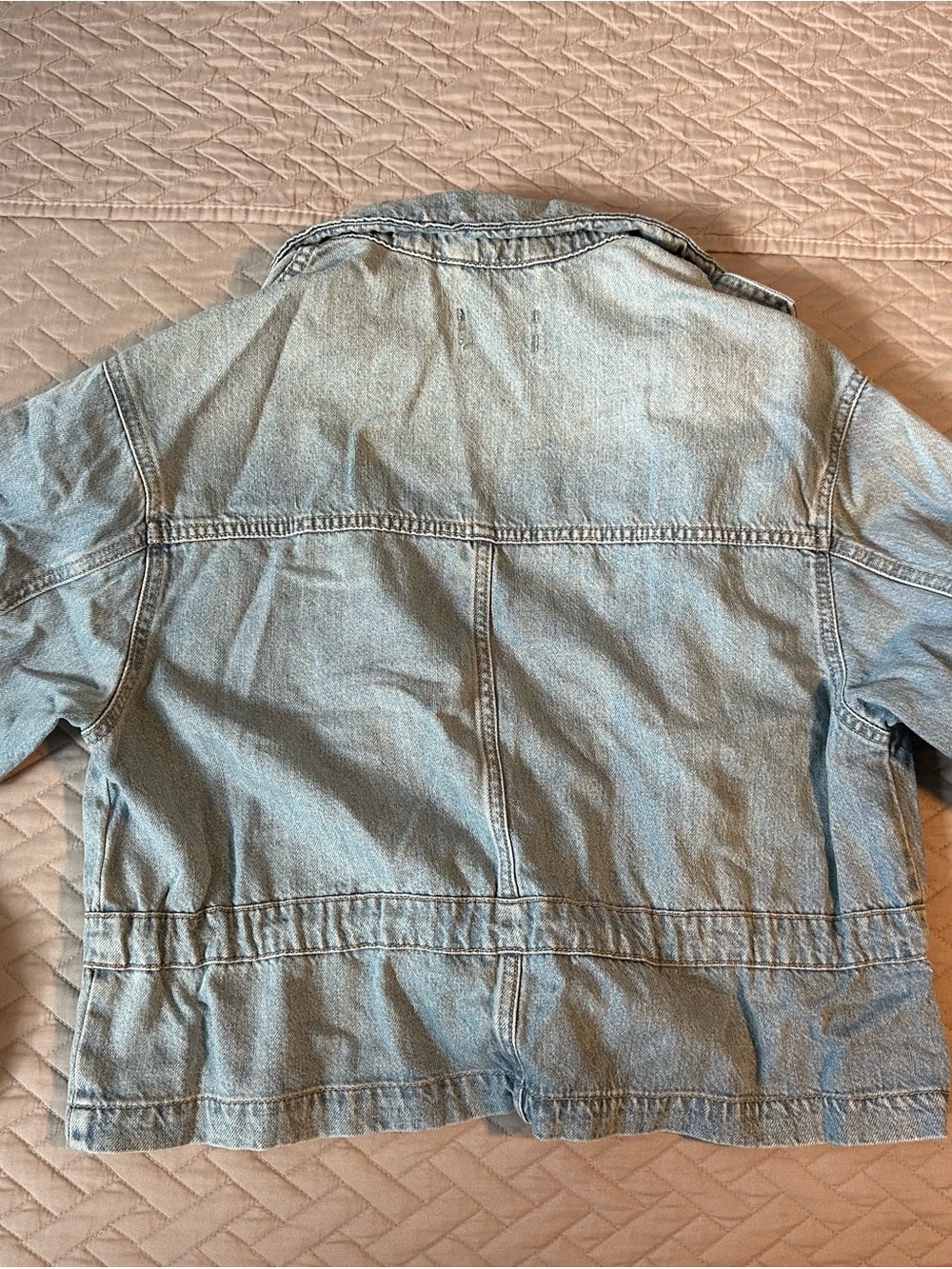 Universal Thread Light Blue Denim Drawstring Jacket - Picture 2 of 3